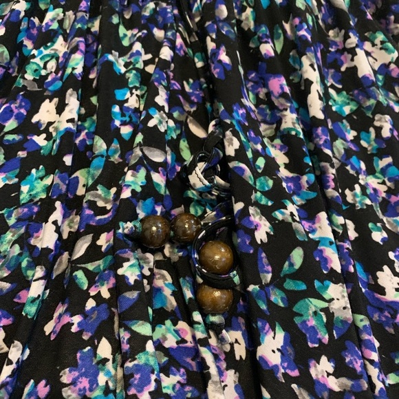 💜 Candy Couture Floral Maxi Skirt - Strapless Boho Chic - Size XL - Picture 5 of 8